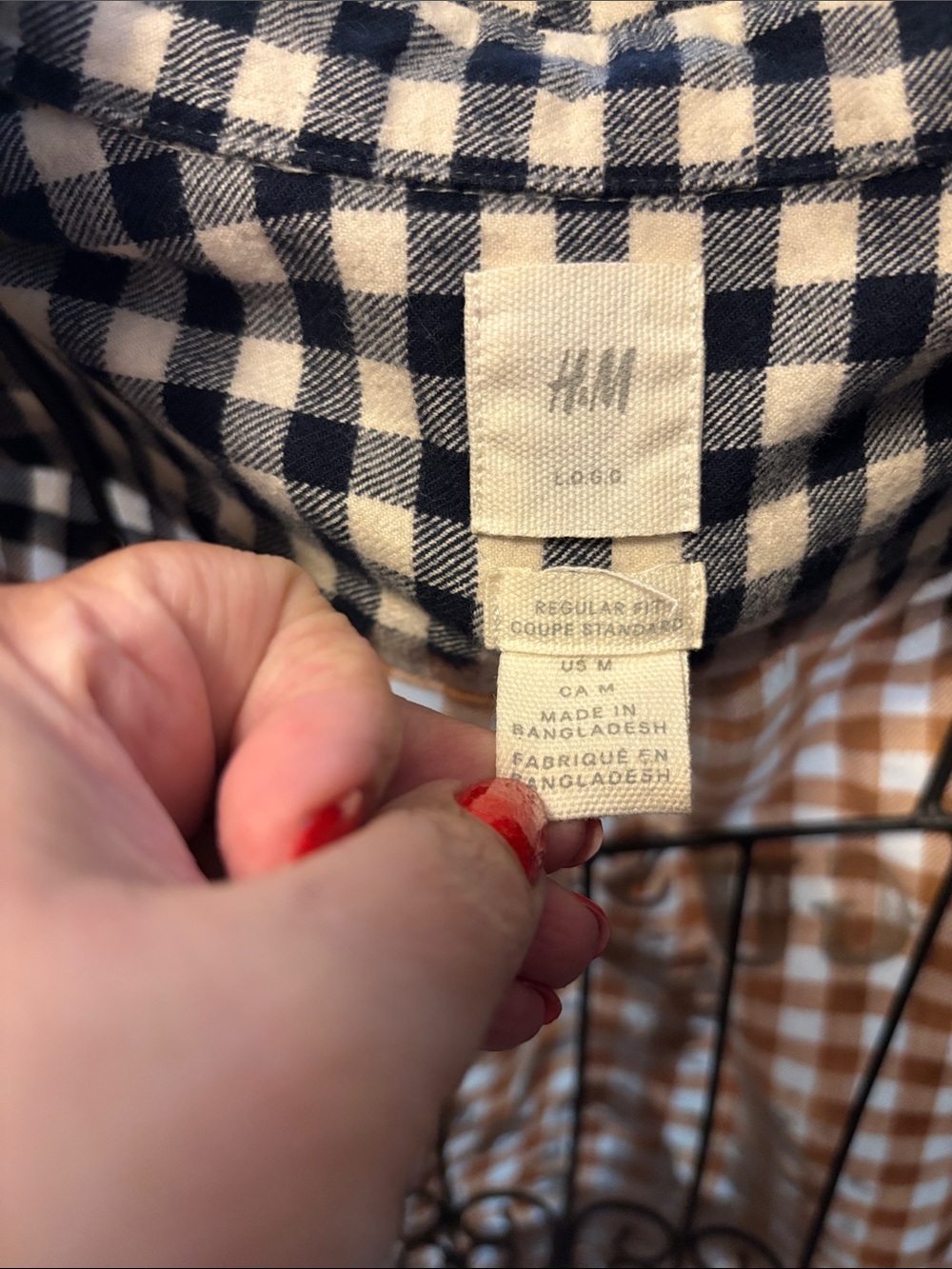 Handmade one of a kind distressed Dolly Parton Plaid Button-Up Shirt - Picture 6 of 7